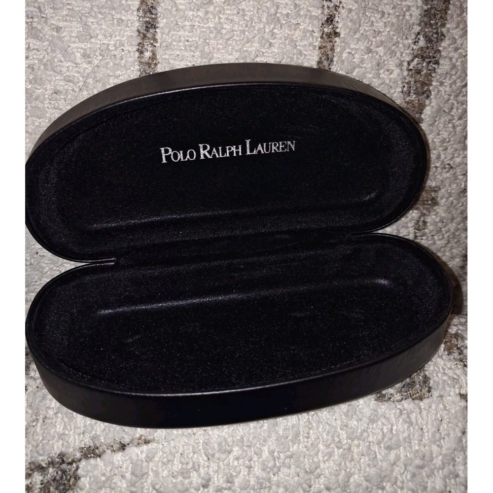 Polo Ralph Lauren Eyeglass Sunglasses Case Black Hard Shell Clamshell